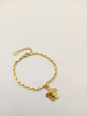 Versace Bilekiet na Łańcuszku z Logo: Elegancja i Styl